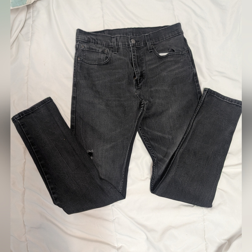 Levi's 512 Slim Tape Men's Charcoal Skinny Jeans  